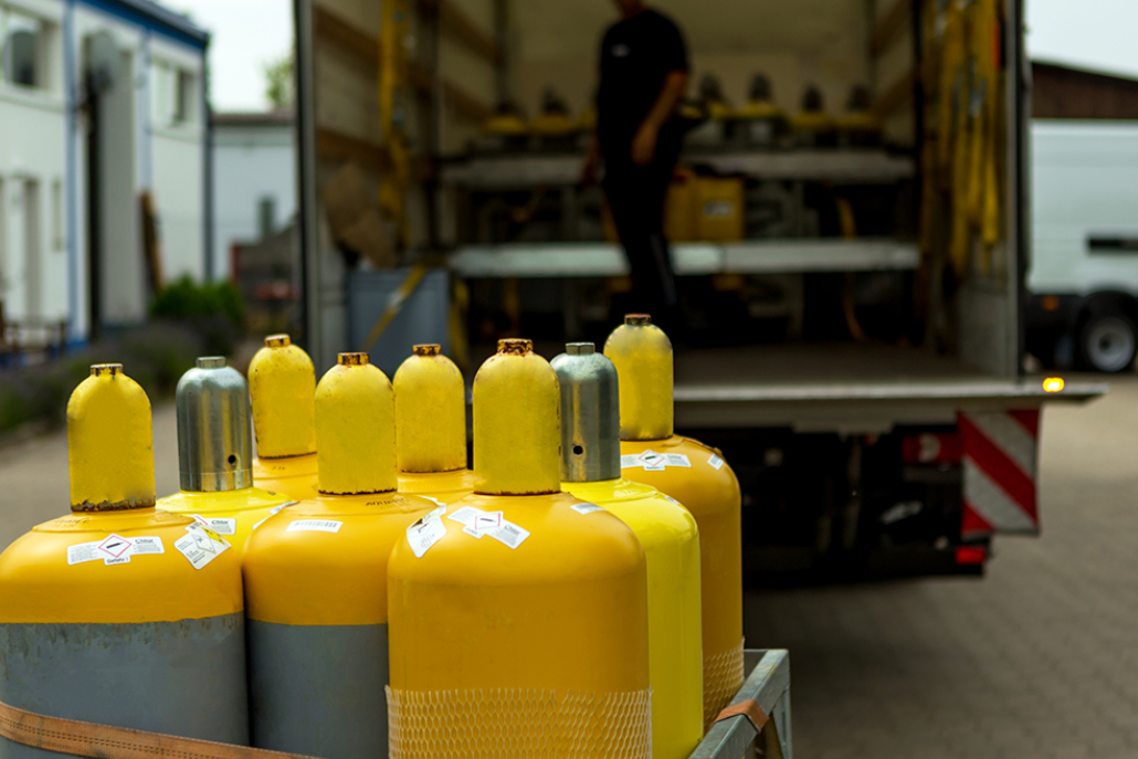 Gasflaschen LKW Wasseraufbereitung Aquatec
